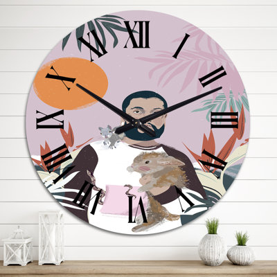 Horloge murale surdimensionnée
