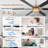 Landria 65" Tiffany Dimmable Crystal Ceiling Fan with LED Light and Remote-250624120