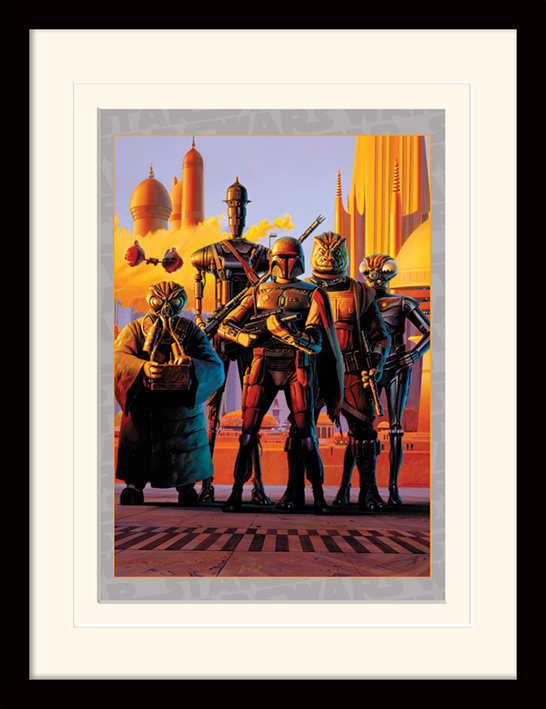 Bounty Hunters Framed Graphic Art Print Framed by Star Wars - Single Picture Frame Print