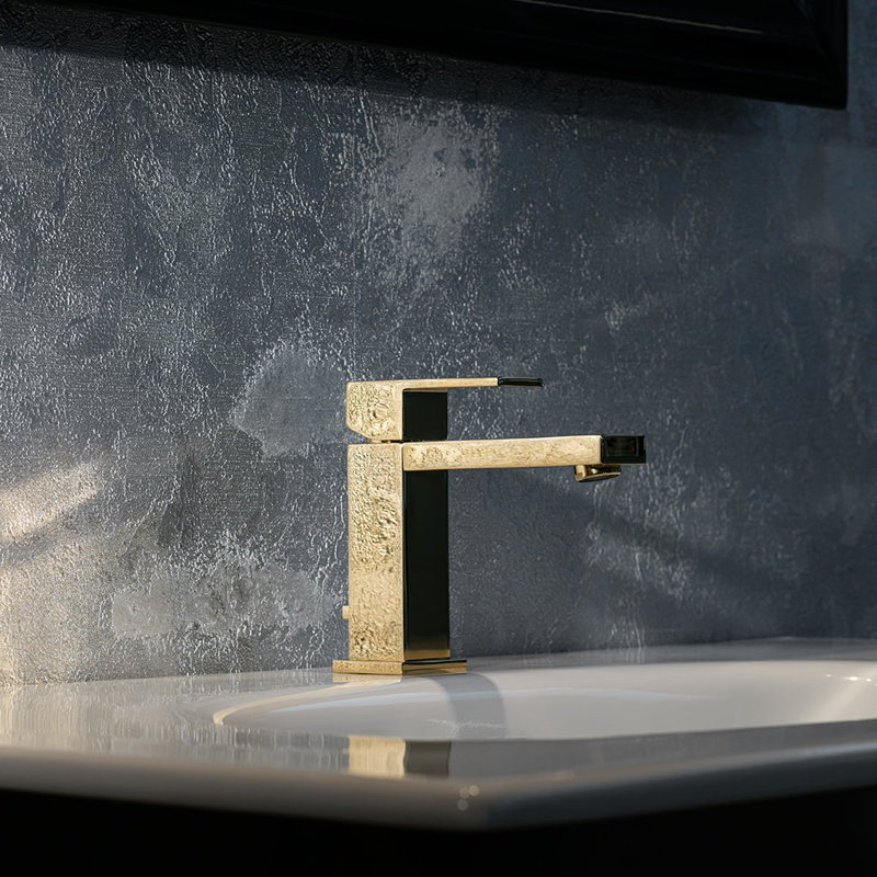 Devon Bathroom Faucet - Single Hole - 6" Brass, Brushed Nickel