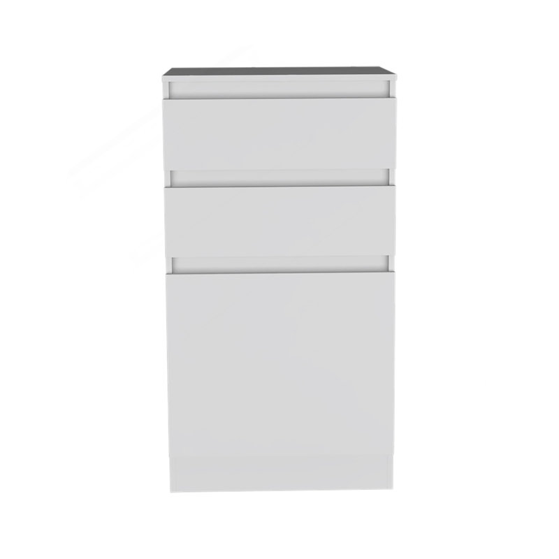 Celestial Dresser, Jewelry Box, Mirror, Two Drawers, Single Door Cabinet, White