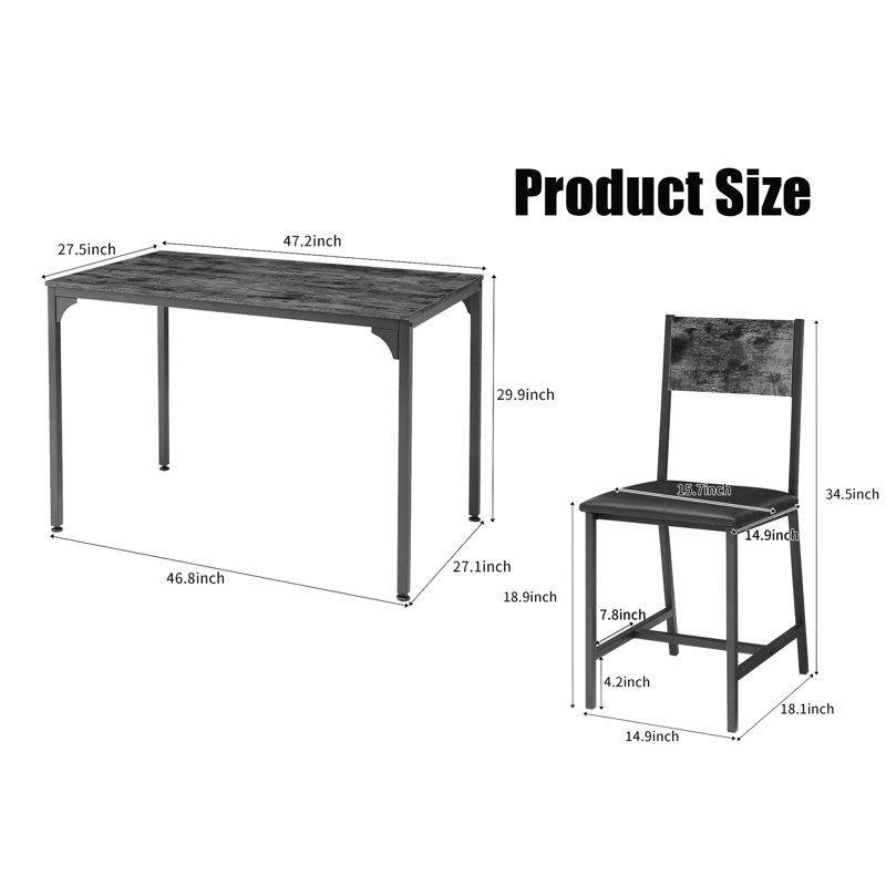 4 - Person Four Leg Base Dining Set