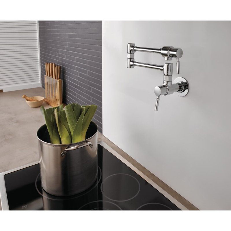 Brizo Euro Linear Wall Mount Pot Filler, Chrome