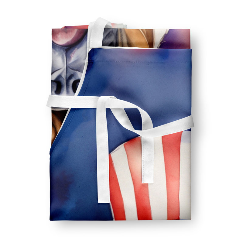 Patriotic American Apron, Bullmastiff