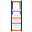 Tablettes de rangement pour garage robustes à 5 niveaux | H 71 po x l 35,4 po x P 15,87 po | Fer | Bleu marine