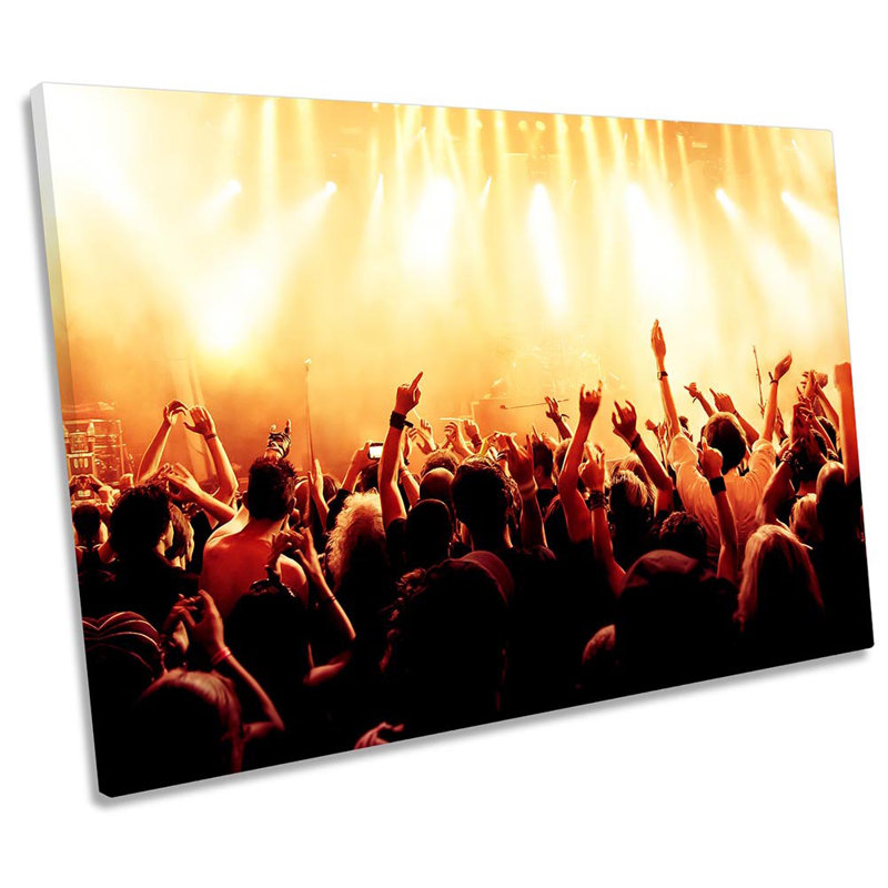 Rock Music Concert Stadium - Wrapped Canvas Print, 61cm H x 91.4cm W x 4cm D