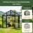 Victorian 8.5ft Wide Outdoor Metal Polycarbonate Greenhouse-125120925