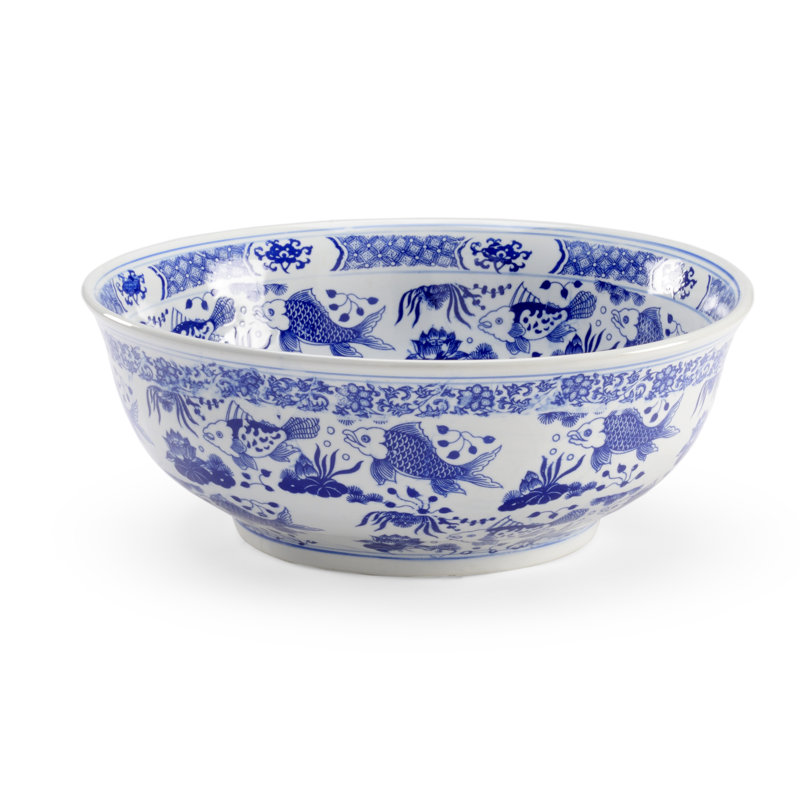Fish Porcelain Serving Bowl