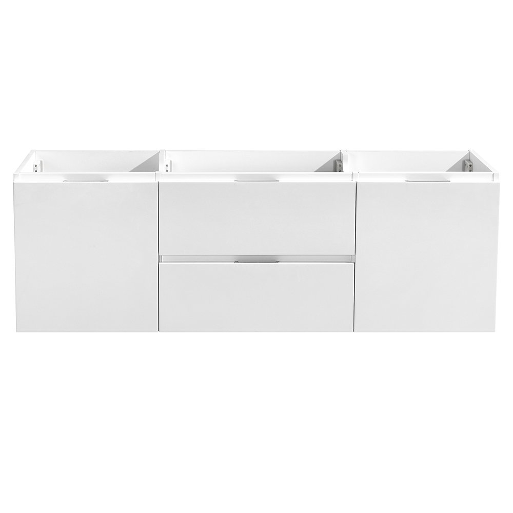 Ebern Designs Locksly Ebern Designs 60" Wall Mounted Double Sink