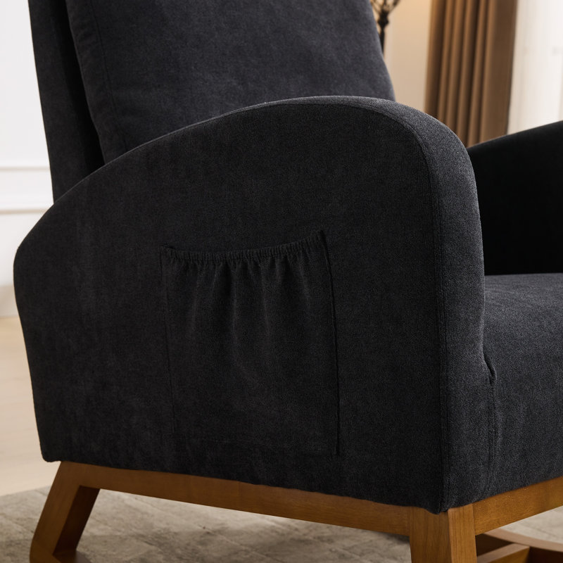 Chaises berçantes, Polyester noir