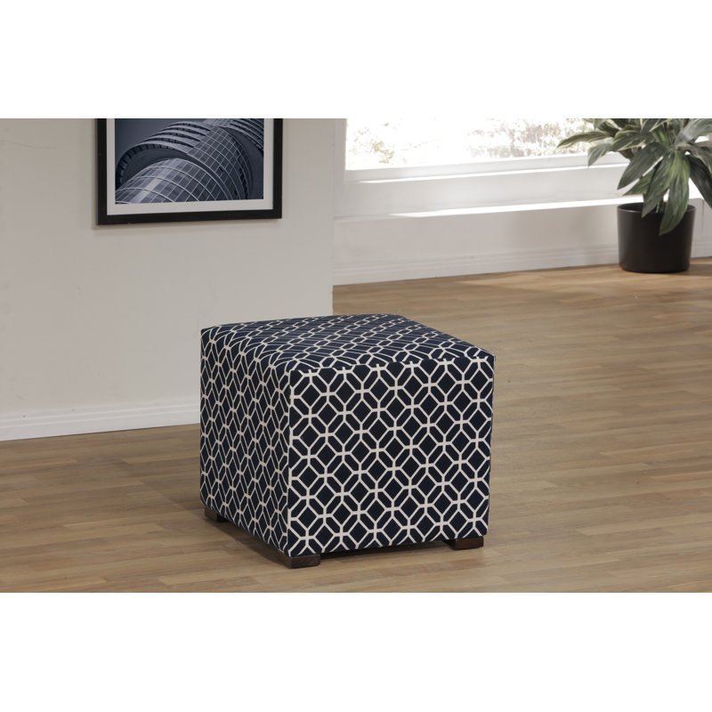 Repose-pieds rembourré Eesha, Polyester noir
