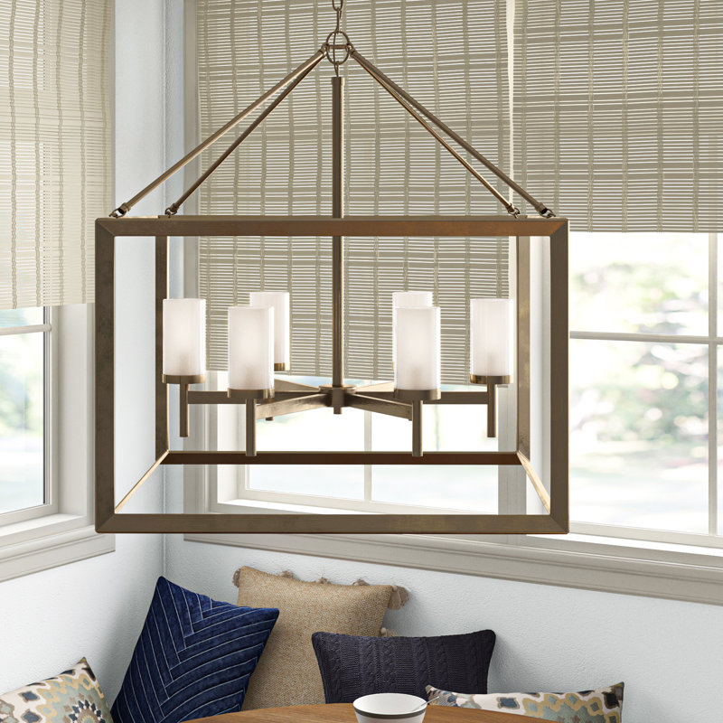 Averee 6 - Light Dimmable Chandelier, Clear, Matte Black
