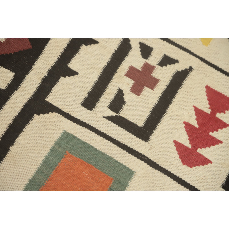 Tapis oriental kilim en laine Fat Weave