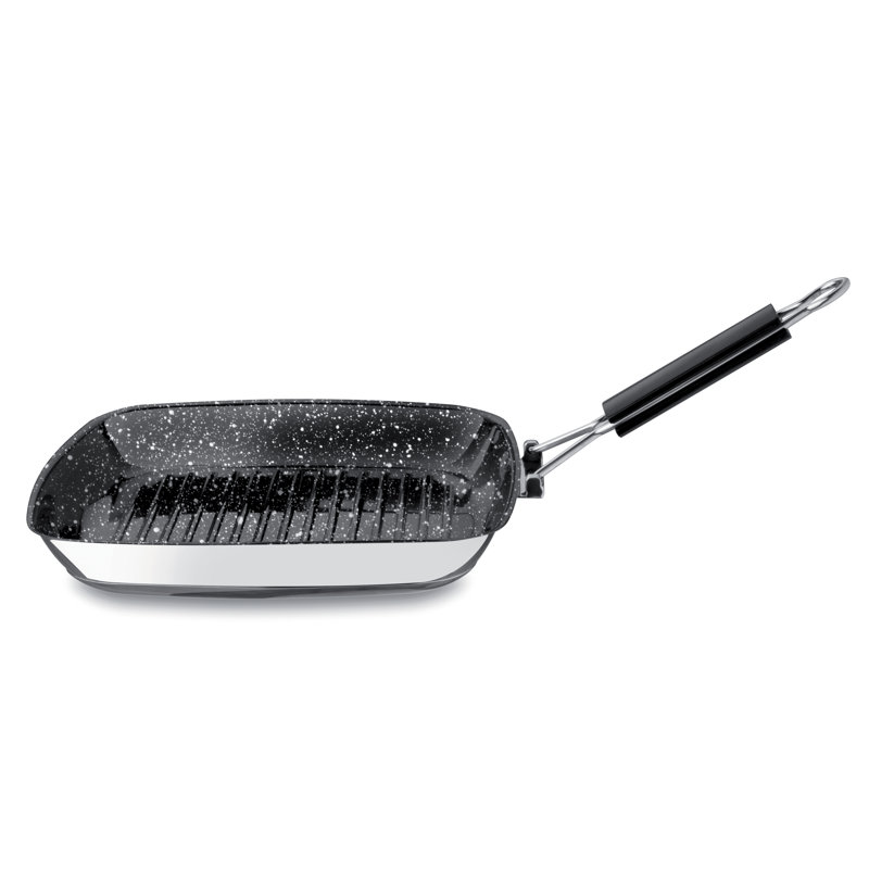 Grill Fantasia Stone Cm 28 x 28 Black