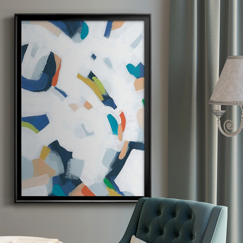 " Bright Orbit I ", Black Framed, 30.5" H x 22.5" W x 1" D