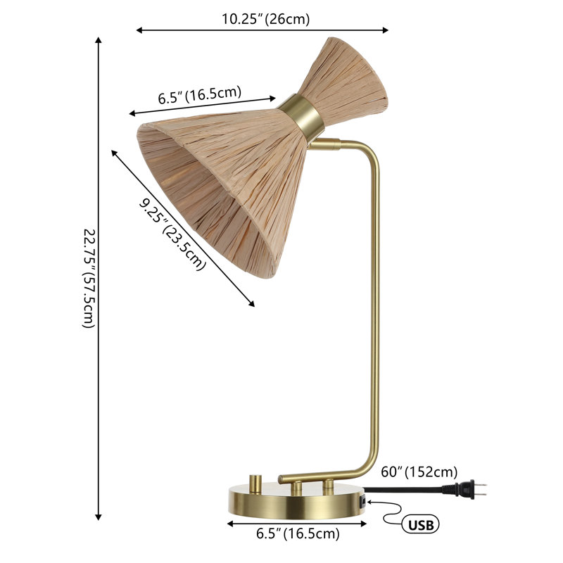 Cristo Iron USB Desk Lamp