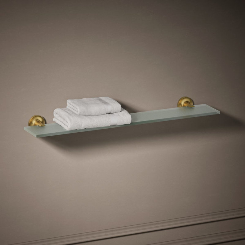 Purist® Recessed Wall SHelf, Matte Gold