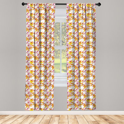 Daffodil Semi-Sheer Rod Pocket Sliding Panel