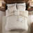 Full/Queen 3 Piece Cotton Yarn Dyed Comforter Set With Tufted Chenille, Oversized And Overfilled For Ultimate Comfort And Style-119369735-119369733
