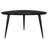 Black Triangular Solid Wood Coffee Table