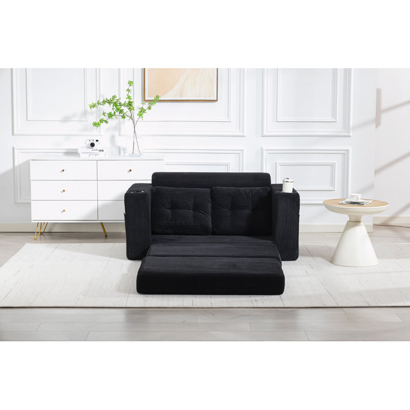 Canapé-lit convertible, canapé-lit double extensible, Black