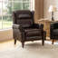 Fauteuil inclinable manuel en cuir véritable Topi-812302093