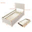 Lit plateforme tapissier avec lit gigogne et 3 tiroirs-31880244