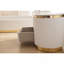 Table de chevet 2 tiroirs Laura Gold