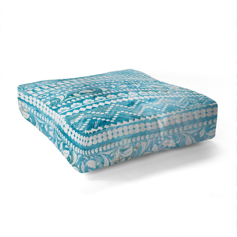 Coussin de plancher rayé schatzi brown bodhi bohémien