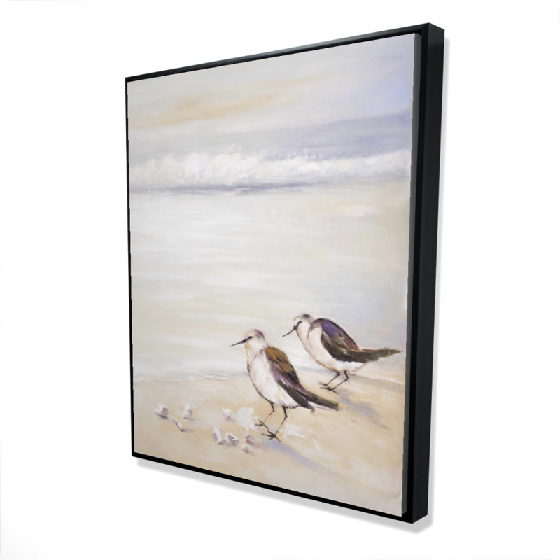 " Two Sandpipers On The Beach "