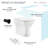 Carre Back-To-Wall Square Toilet Bowl-100354305