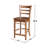 Three Piece Counter Height Dining Set With Ladder Back Stools-1410904935-1410904505