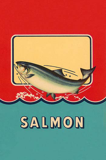 " Salmon ", 66" H x 44" W