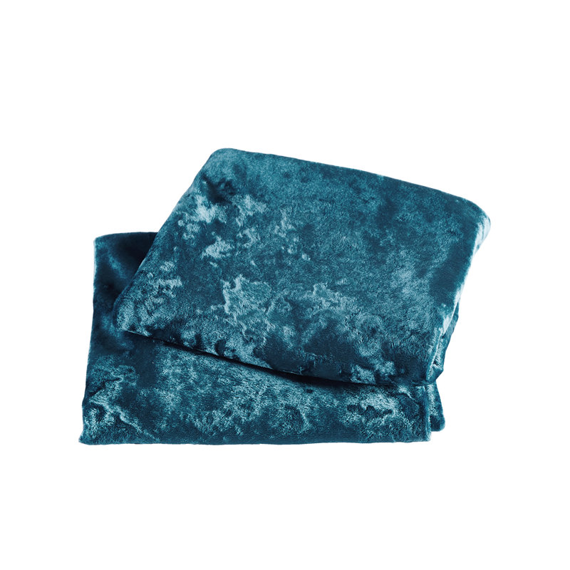 Floral Rectangular Lumbar Cushion Cover, Storm Blue