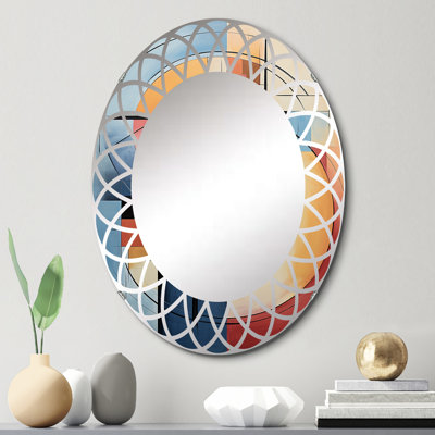 Dorlyndrus - Miroir mural moderne ovale
