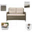 Punxsutawney 123cm Wide Metal Loveseat with Cushions