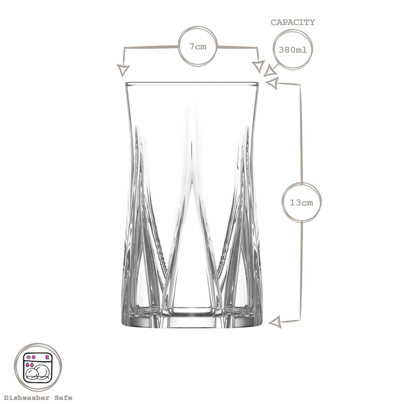 Highball Glass, 380 ml, 6