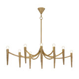 Belleza 10-Light Linear Chandelier in Spumante by Breegan Jane