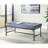 Gray Velvet Bench Featuring Sandy Finish, Kd Memory Foam Filled With Dater Pipe Style Metal Structure, 13" From Floor, 300Lbs Support Capacity, 24" Product Depth Size, 48" Width 18" Height Size