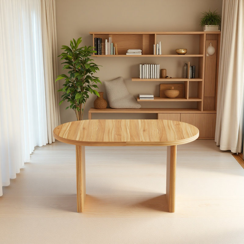 Table de salle à manger extensible moderne avec rallonge amovible