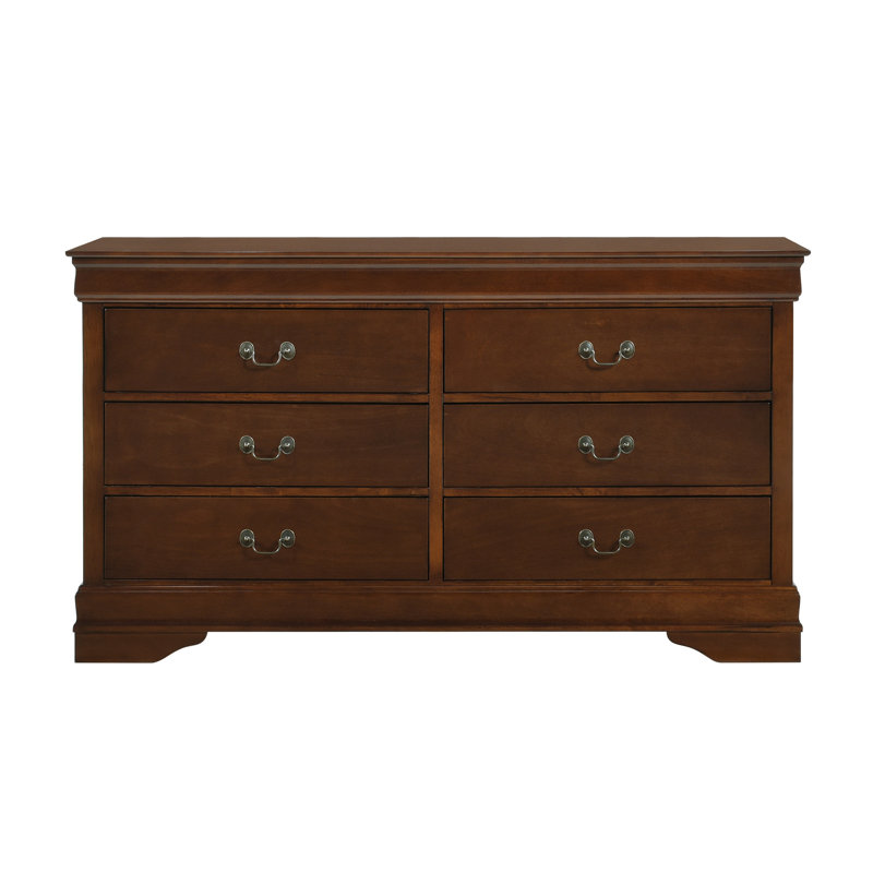 Commode de style traditionnel 1pc Louis Phillipe, Brun