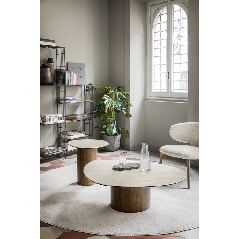 Mushroom Coffee Tables, Smoke, Calacatta Paonazzo