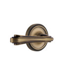 Classic Rosette Privacy (Bed & Bath) with Fleur Lever