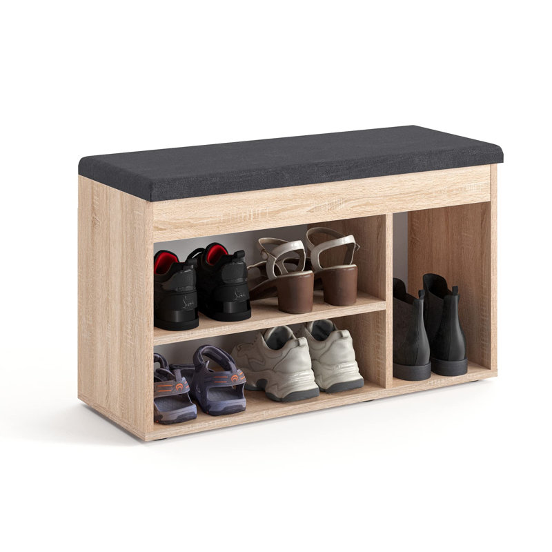 5 Pair Stackable Shoe Storage Bench