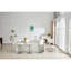 Chaise de bar rotative moderne réglable, chaise pivotante à dossier en cuir de polyuréthane, convient au comptoir de la cuisine et à la salle à manger, hauteur réglable, capacité de supporter 300 livres (blanc - 2 pièces)-179183604-179183606