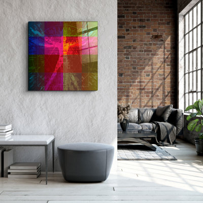 Superbe peinture décorative en verre trempé 23,6 po x 23,6 po | 100% verre trempé, épaisseur: 0,16 pouce | Impression UV pour des couleurs éclatantes | Art mural parfait pour la décoration de la maison ou du bureau, design moderne et élégant