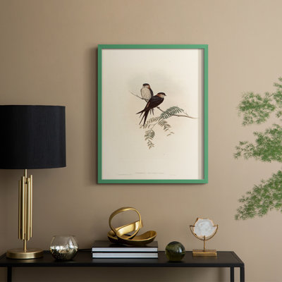 «Vintage Animal Print», impression encadrée en bois massif