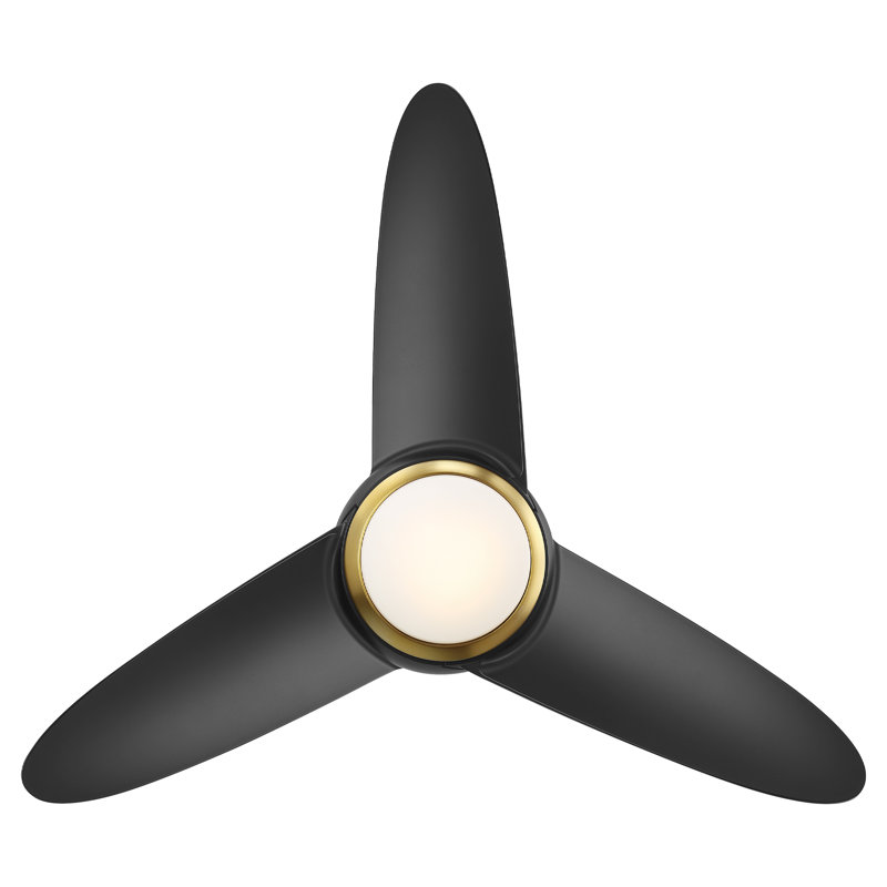 38'' Ceiling Fan with LED Lights, Soft Brass