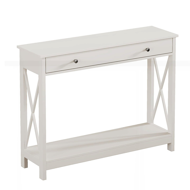 Sandria 12'' Console Table, White