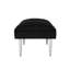 Banc rembourré en velours de 53 po-1239668588-1239668576